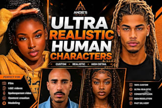 create ultra realistic custom human characters