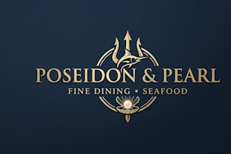 create a seafood restaurant logo for fine dining