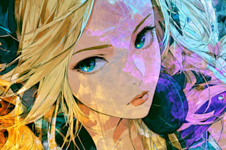 drawing anime artwork illustration with high quality