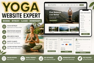 build a wellness travel website for retreat booking and itineraries