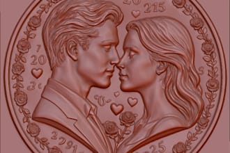 design custom 3d relief commemorative coin