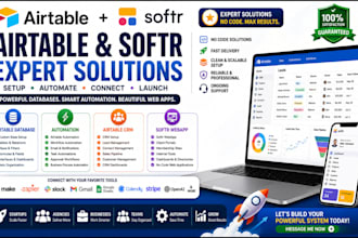 setup airtable database, airtable automation, airtable crm, softr webapp expert