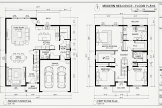 draw floor plan and site plan