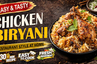 design high CTR food recipe youtube thumbnails