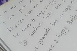 write anything with my beautiful handwriting
