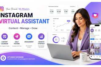 be your instagram virtual assistant for content and management