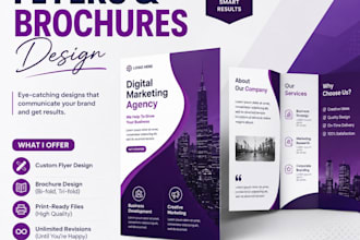 design a professional flyer or brochure in canva