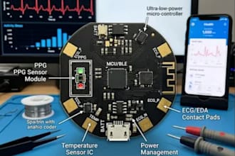 design custom wearable pcb for smart device, medical, iot and embedded system