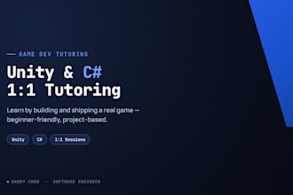 teach you unity game development and c sharp