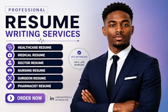 craft an ats nursing resume, healthcare CV, and linkedin