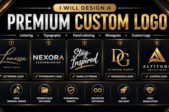 design custom hand lettering typography logo and monogram