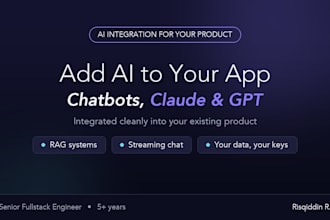 integrate ai chatbot, openai or claude into your app