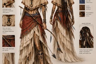 make costume designs for your creative project