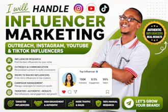 find handle influencer marketing outreach instagram youtube tiktok influencers