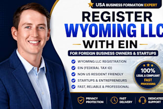 regsiter wyoming llc with ein for foreign business owner startups online