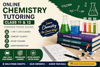 teach students chemistry online and private sessions