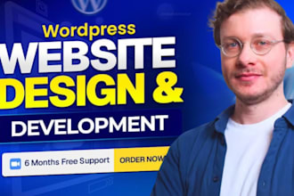 build wordpress website, redesign wordpress or woocomerce website development