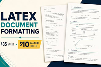 convert and format your professional document in latex