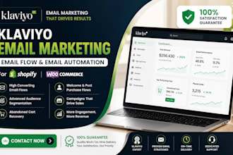 klaviyo email marketing, email flow email automation for shopify and woocommerce