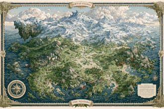 design a professional fantasy or historical map