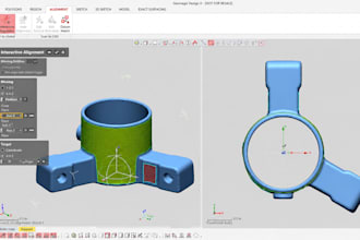 convert 3d scan to cad, point cloud to cad, step,  geomagic design x, fusion 360