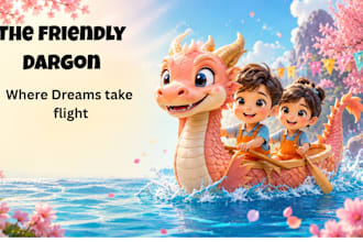 create cute 3d children book illustrations for KDP