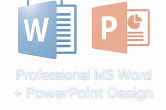 professionally type format ms word docs and design powerpoint slides