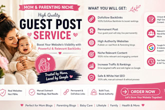 do guest post on high da 70 kids, mom and parenting blogs