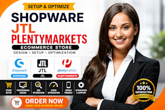 setup shopware jtl plentymarkets ecommerce store design optimization expert