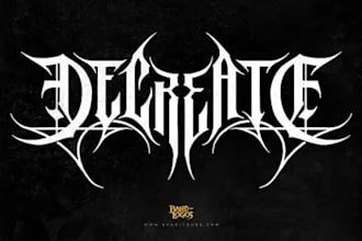 create hardcore and metal logo for your band or brand