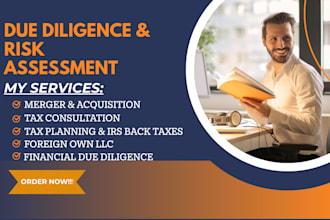 perform quality of earnings, financial due diligence for mergers and acquisition