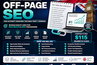 high authority off page SEO with backlinks and link building