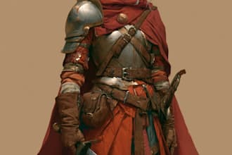 fantasy dnd character illustration