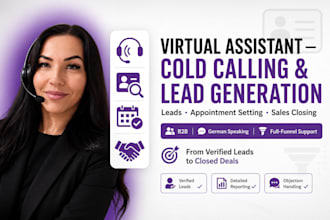 be your virtual assistant cold calling lead generation solar appointment setting