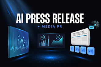 write and distribute ai startup press releases for tech media
