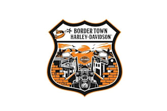 design iconic harley davidson dealership logo