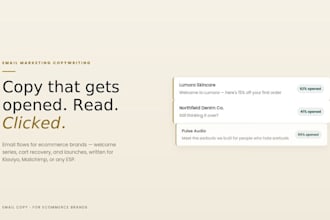 write email marketing copy for your ecommerce brand