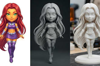 convert 2d to 3d toy model picture to 3d printable stl toy for 3d printing