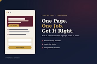 design a high converting landing page for your business or product