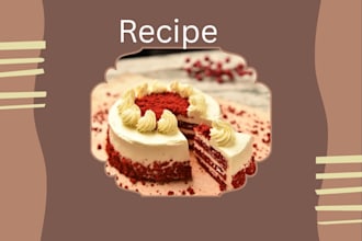 write delicious cake and dessert recipes for your blog