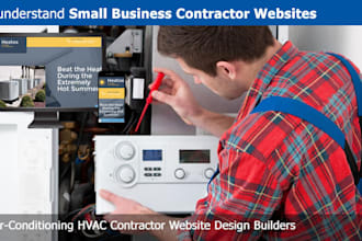 design a contractor, construction, plumbing, hvac, roofing website