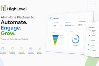 design gohighlevel website, funnel and CRM setup
