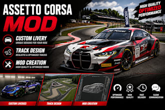 create assetto corsa mod, assetto corsa car livery, assetto corsa track design