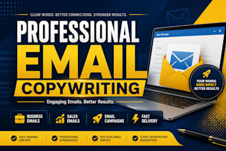 write professional business emails, sales emails, and email copy