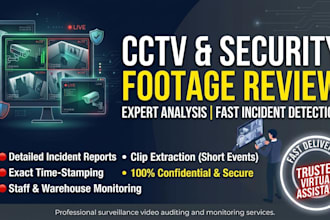 analyze, review, and monitor cctv security camera footage