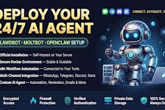 setup clawbot, openclaw, moltbot ai assistant and agents for your business