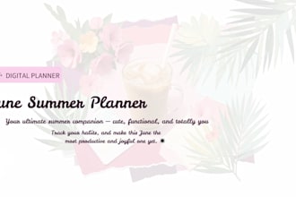 design professional printable planner and digital planner