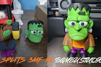 add color 3dmodel, split, slice convert 2d stlfiles to 3mf convert 2d to 3d ams