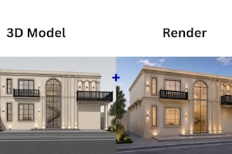 create professional sketchup 3d models and interior designs