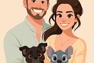 draw a cute disney style portrait